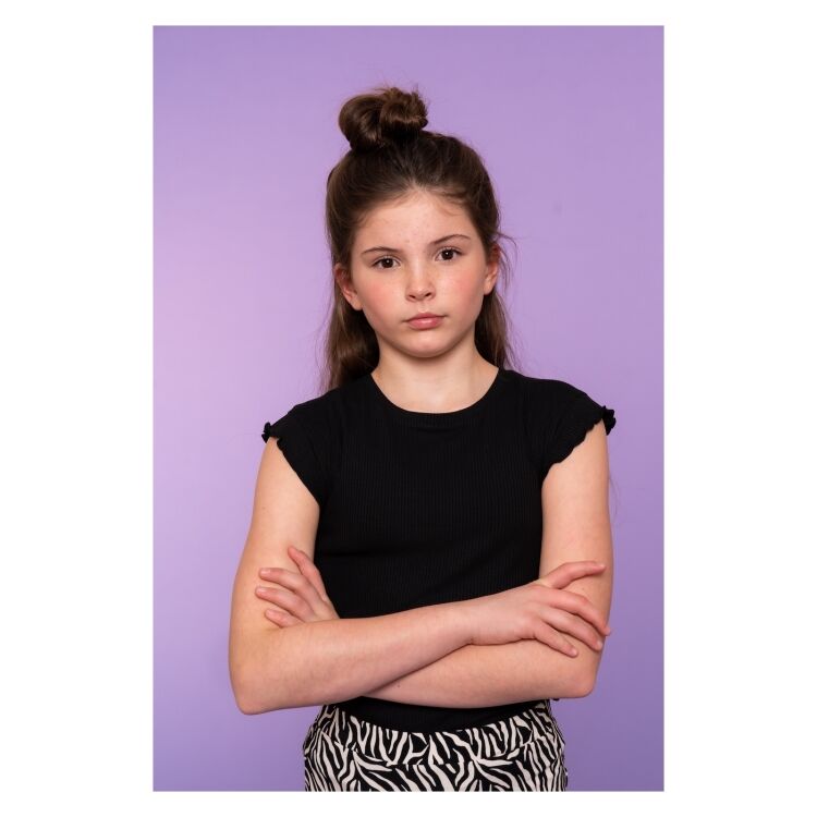 Geisha 62144K-41 Rib Ruffle T-shirt 62144K-41 Rib Ruffle T-shirt - www.romeynkids.nl - Romeyn Kids