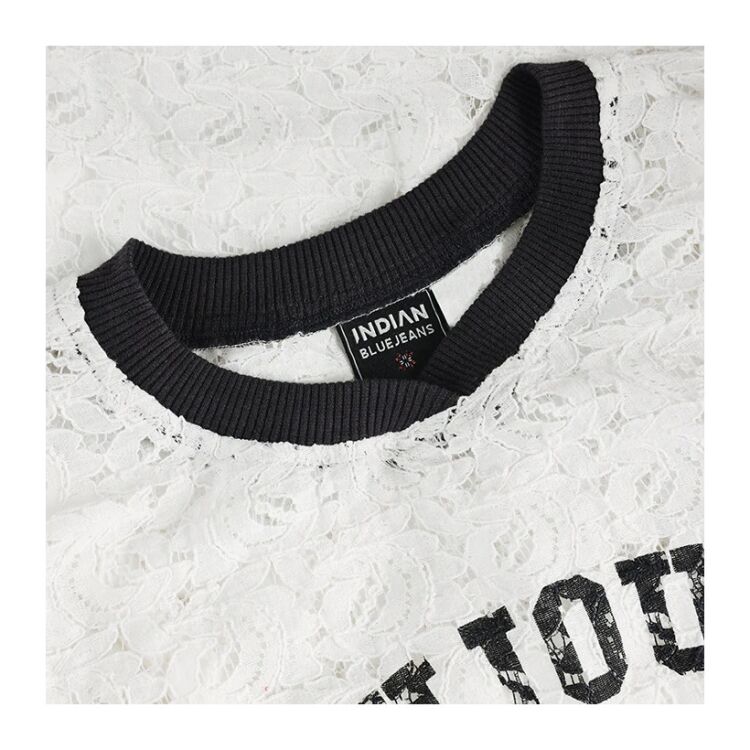 Indian Blue Jeans 970719 Lace T-shirt 970719 Lace T-shirt - www.romeynkids.nl - Romeyn Kids
