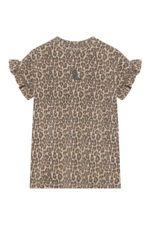 Daily Seven Jurken Daily Seven 930382 T-Shirt Dress Allover Pri