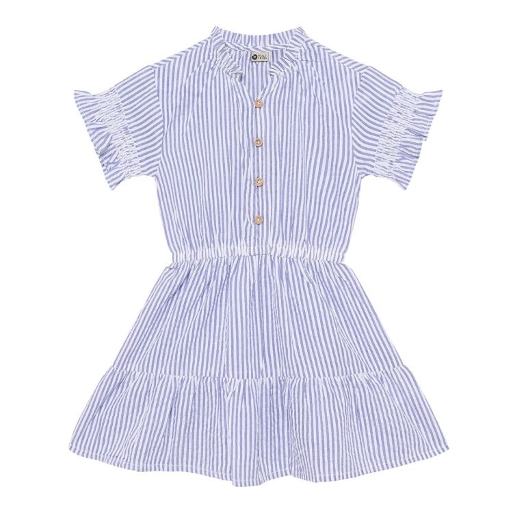 Daily Seven 930381 Dress Stripe Ruffle 930381 Dress Stripe Ruffle - www.romeynkids.nl - Romeyn Kids