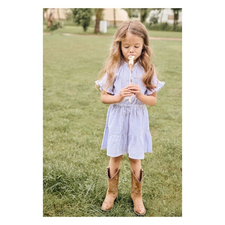 Daily Seven 930381 Dress Stripe Ruffle 930381 Dress Stripe Ruffle - www.romeynkids.nl - Romeyn Kids