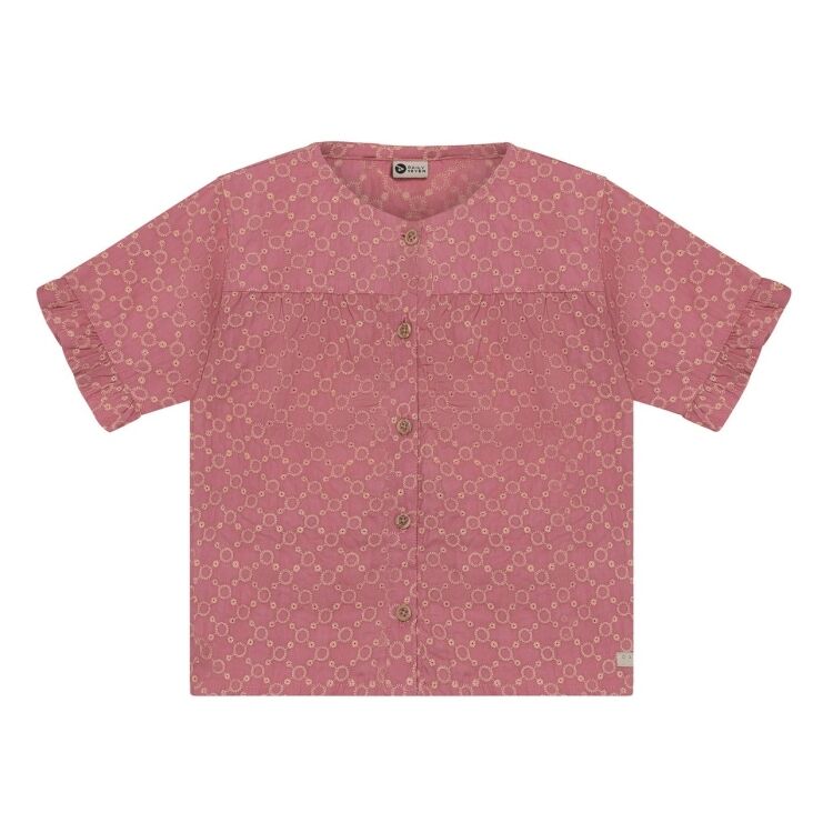 Daily Seven 930420 Shirt Ruffle Broderie 930420 Shirt Ruffle Broderie - www.romeynkids.nl - Romeyn Kids