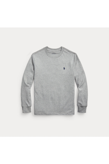 Ralph Lauren COTTON JERSEY LONG-SLEEVE TEE jongens trui & sweat Grijs