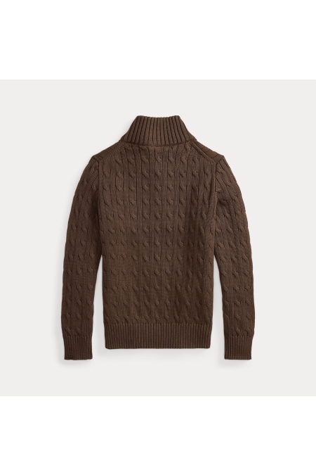 Ralph Lauren LS HZ SWEATER PULLOVER ZIP jongens trui & sweat Grijs