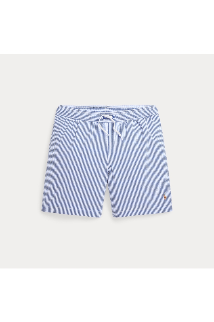 Ralph Lauren TRAVELER STRETCH SEERSUCKER SWIM TRUNK Blauw