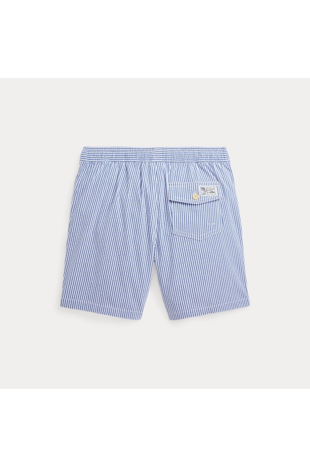 Ralph Lauren TRAVELER STRETCH SEERSUCKER SWIM TRUNK Blauw