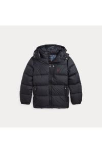 Ralph Lauren Gorham Down Hooded Jacket jongens jas & jack Zwart