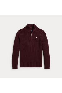Ralph Lauren Cotton Half Zip Knit jongens trui & sweat Blauw