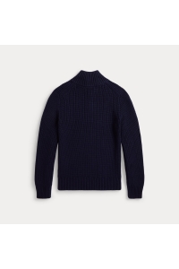 Ralph Lauren Cotton Half Zip Knit jongens trui & sweat Blauw