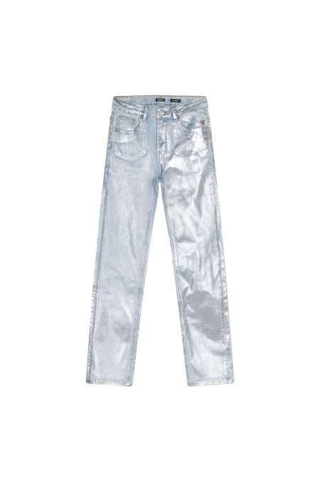 Indian Blue Jeans Broek Sue Straight Fit 970019 meisjes jeans Lichtgrijs
