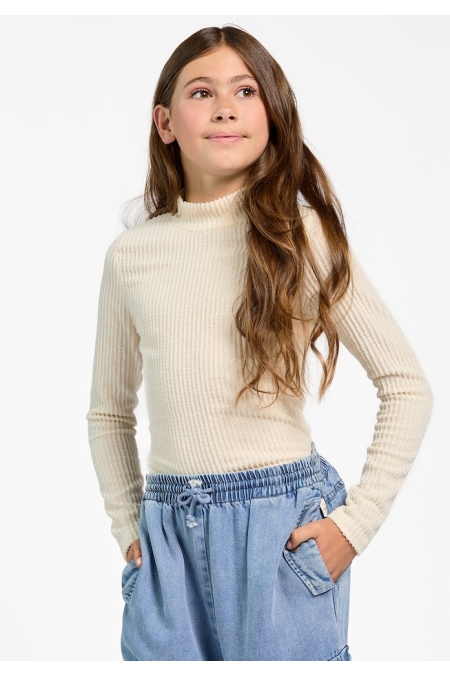Ai&Ko Top Zera Stripe pes 177 meisjes trui & sweat Ecru