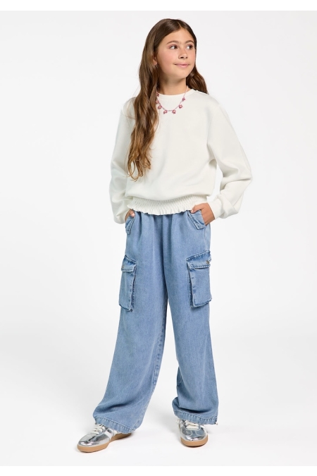 Ai&Ko Sweater Carolla Pes 627 meisjes trui & sweat Ecru
