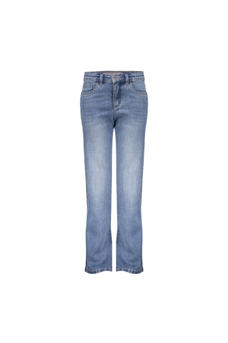 Geisha Broek Jeans Piping 51519K-10 meisjes jeans Denimblauw