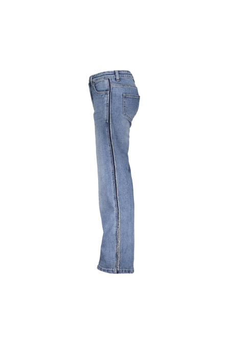 Geisha Broek Jeans Piping 51519K-10 meisjes jeans Denimblauw