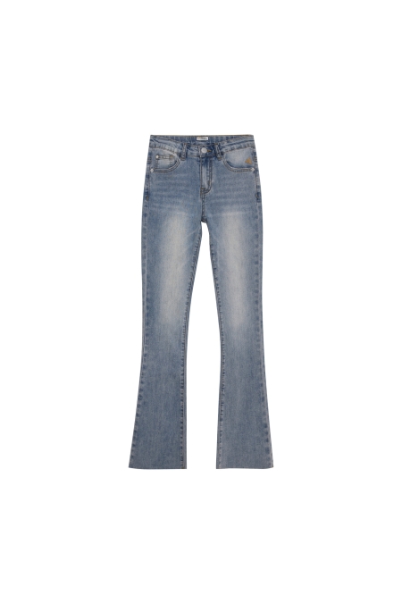 Indian Blue Jeans Broek Flared Fit 970388 meisjes jeans Midden denim