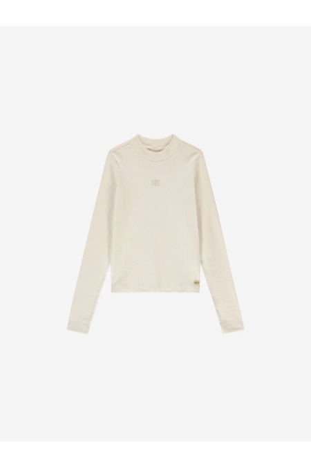 Nik & Nik Top Luci Rib G 8-706 2505 meisjes trui & sweat Beige