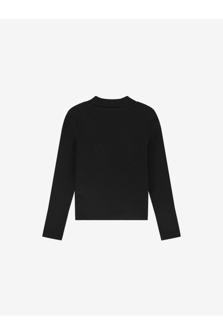 Nik & Nik Top Luci Rib G 8-706 2505 meisjes trui & sweat Zwart