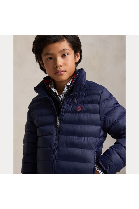 Ralph Lauren P-layer Quilted Jacket jongens jas & jack Donkerblauw