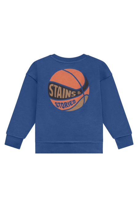 Stains & Stories Sweater  SSA25507477 jongens trui & sweat Blauw