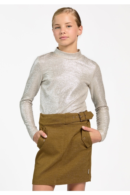 Ai&Ko Top Zera Crop Pes 580 meisjes trui & sweat Lichtgrijs