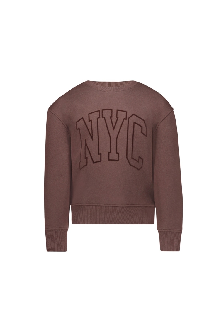 Geisha Sweat NYC meisjes trui & sweat Bruin