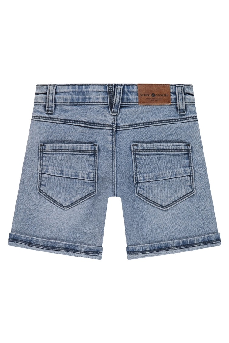 Stains & Stories Short Jeans jongens short Grijs