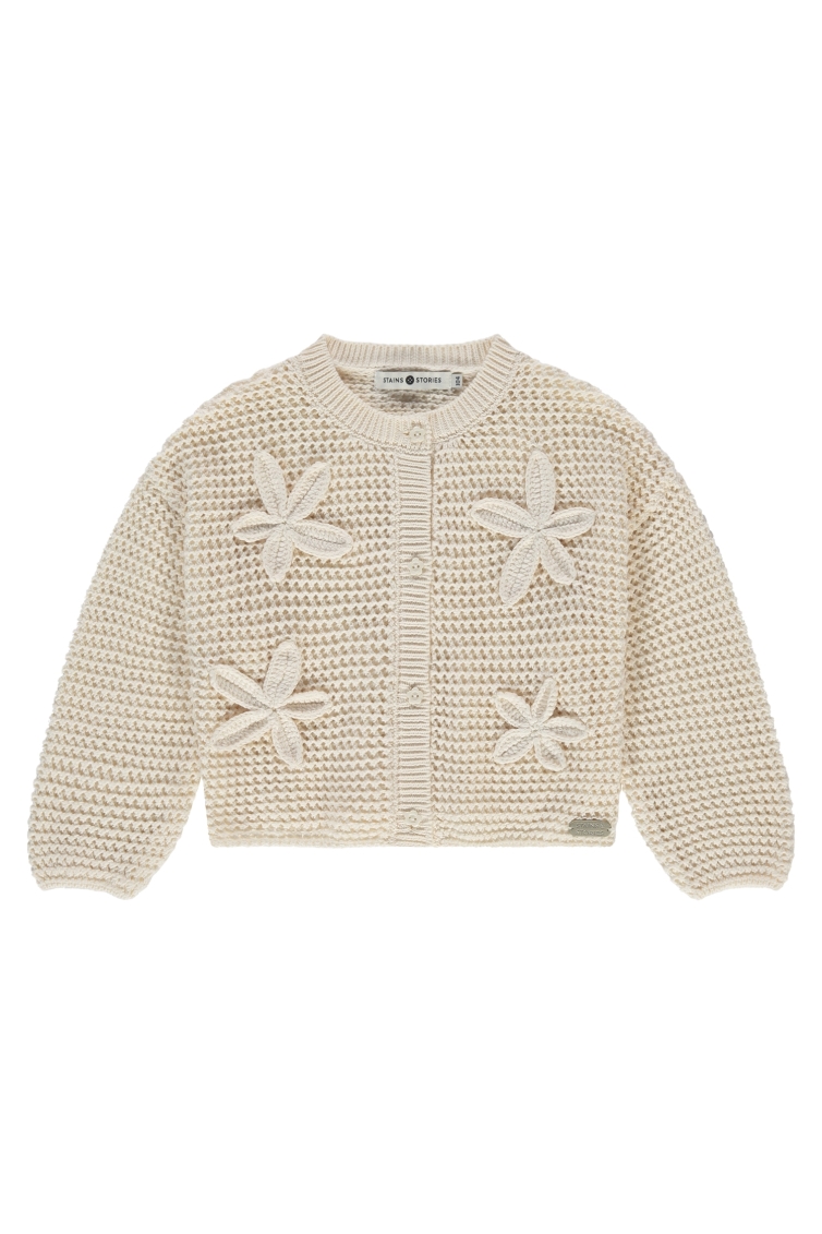 Stains & Stories Vest meisjes vest Ecru