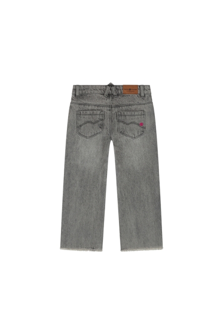 Stains & Stories girls wide leg pants meisjes jeans Grijs