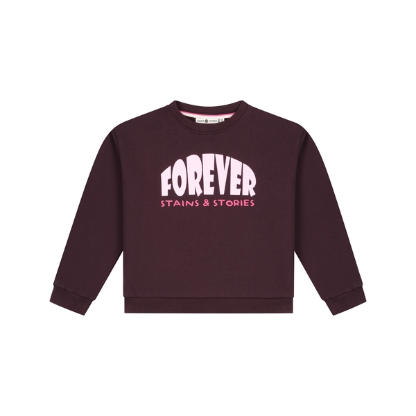 Stains & Stories girls sweatshirt meisjes trui & sweat Rood