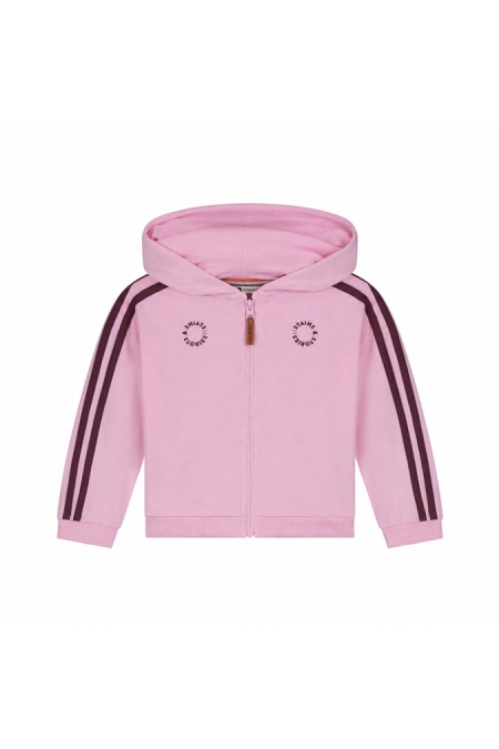Stains & Stories girls sweat cardigan meisjes vest Roze