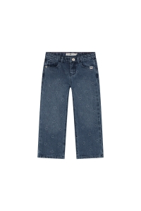 Stains & Stories denim wide leg pant meisjes jeans Blauw