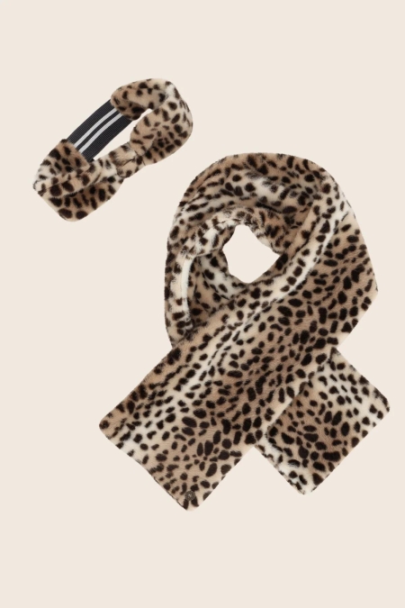 Like Flo Scarf + Headband meisjes sjaal Beige