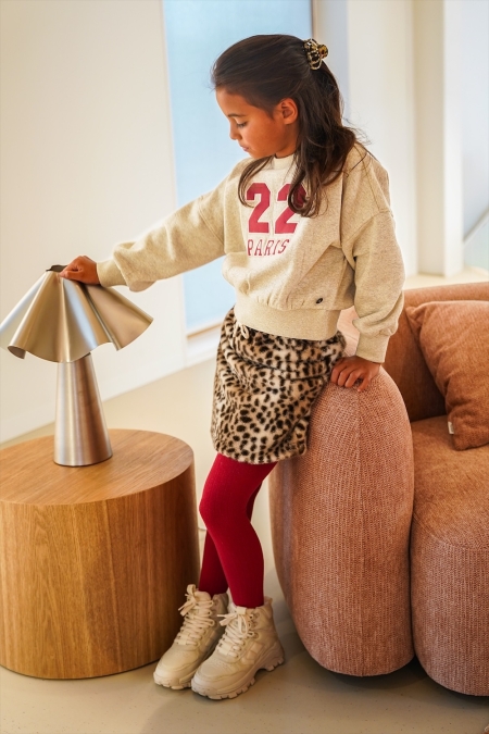 Like Flo Danee oversized sweater meisjes trui & sweat Wit