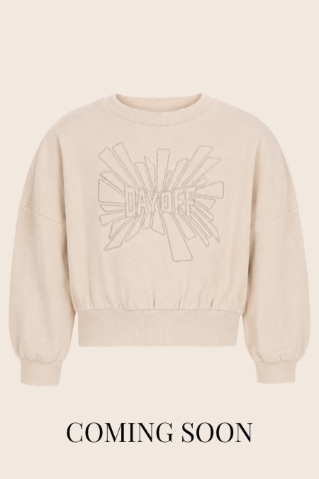 Like Flo Danee oversized sweater meisjes trui & sweat Wit