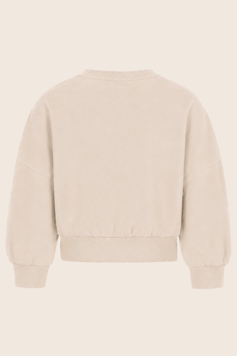 Like Flo Danee oversized sweater meisjes trui & sweat Wit