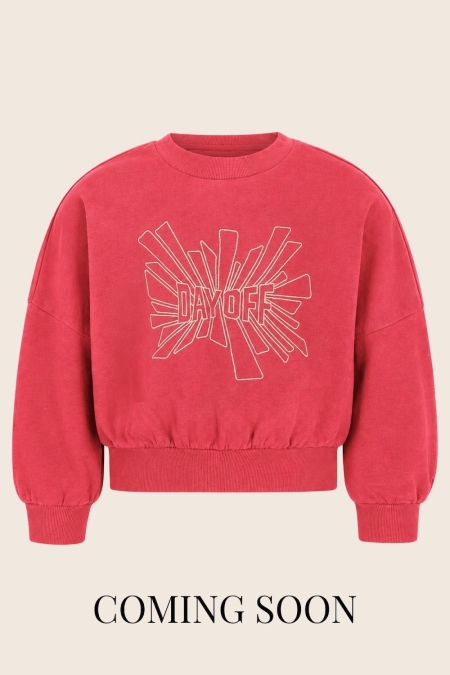 Like Flo Danee oversized sweater meisjes trui & sweat Rood