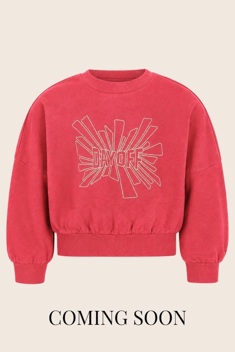 Like Flo Danee oversized sweater meisjes trui & sweat Rood