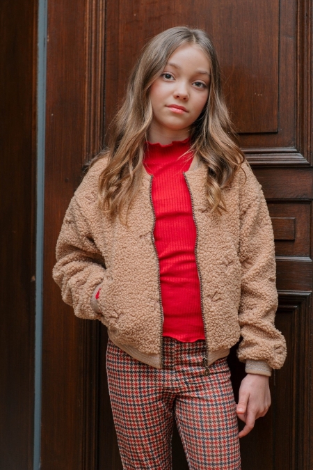 Like Flo Eef basic coll meisjes trui & sweat Rood