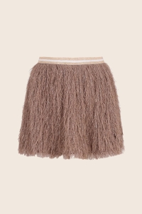 Like Flo Rok Fringes meisjes rok Bruin
