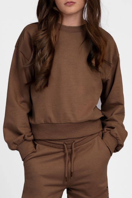Nik & Nik Stephia Sweatshirt meisjes trui & sweat Bruin