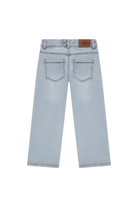 Stains & Stories Broek Wide Fit jongens jeans Light denim
