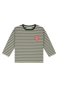 Stains & Stories shirt long sleeve jongens trui & sweat Groen