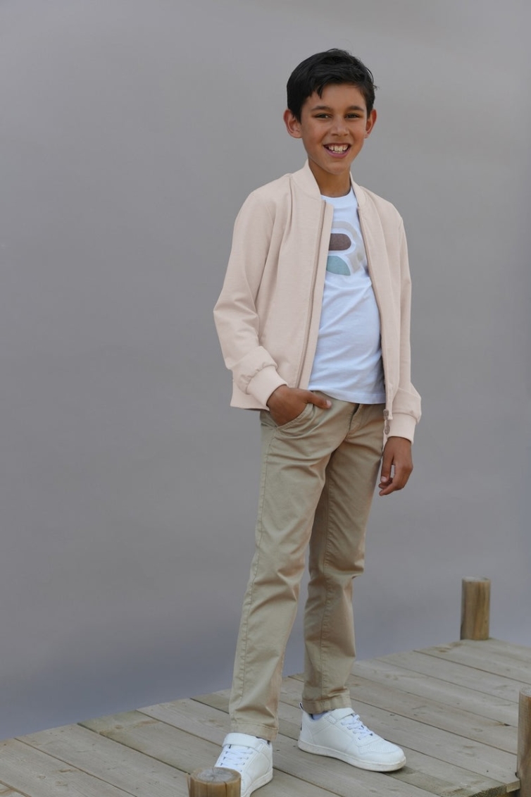 Red & Blu Blazerjasje Bomber Steve jongens jas & jack Beige