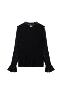 Ai&Ko Top T-shirt LM Zina meisjes trui & sweat Zwart