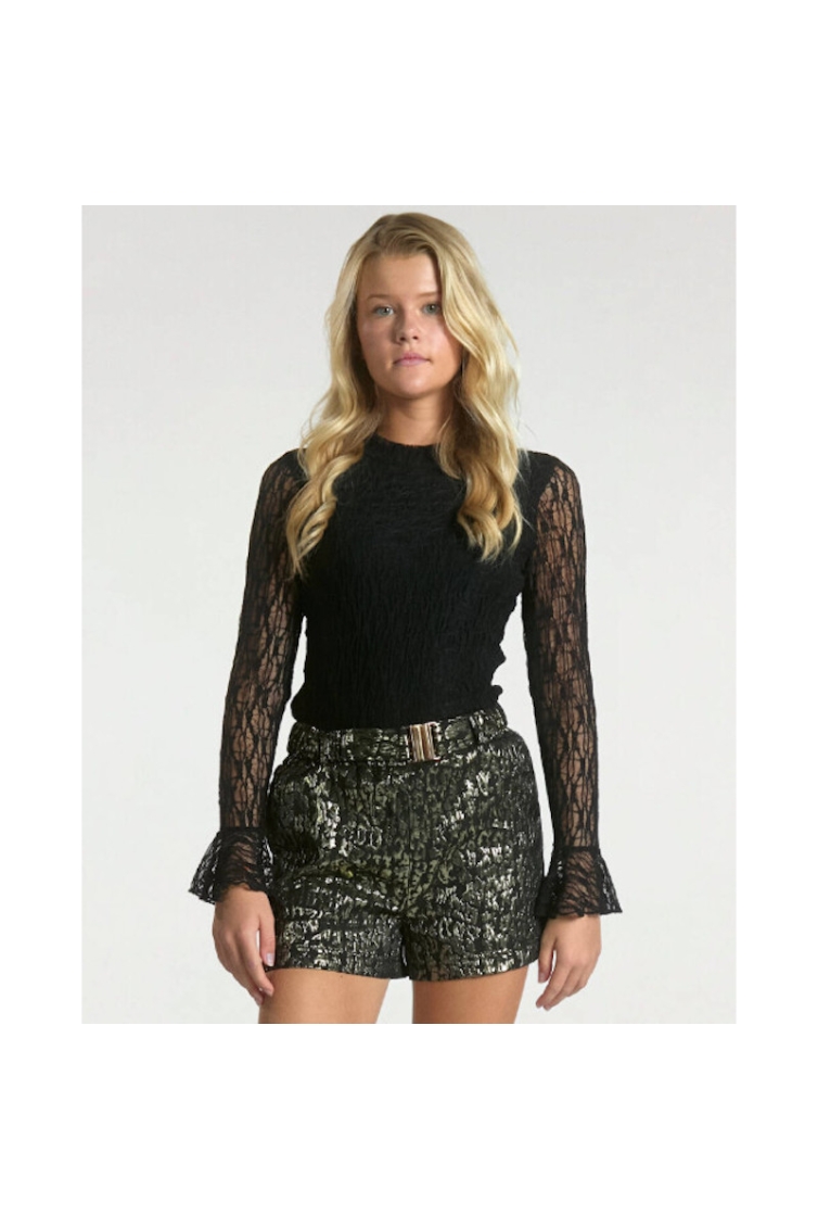 Ai&Ko Top T-shirt LM Zina meisjes trui & sweat Zwart